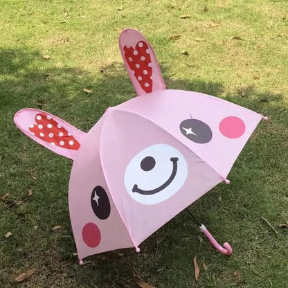 Kids' Umbrella Lightweight Manual Open & Close Animal Designs