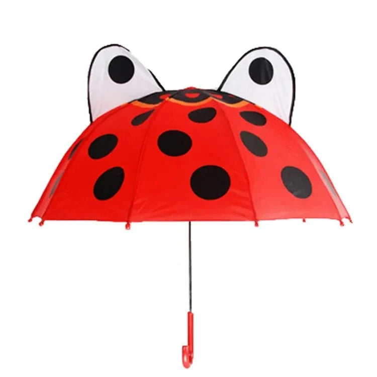 Kids' Umbrella Lightweight Manual Open & Close Animal Designs