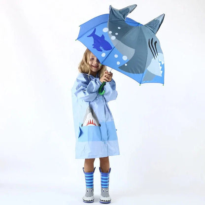 Kids' Umbrella Lightweight Manual Open & Close Animal Designs