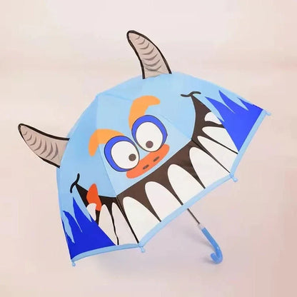 Kids' Umbrella Lightweight Manual Open & Close Animal Designs