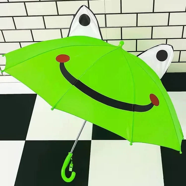 Kids' Umbrella Lightweight Manual Open & Close Animal Designs