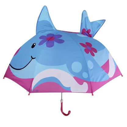 Kids' Umbrella Lightweight Manual Open & Close Animal Designs