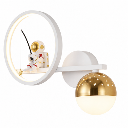 Kids Wall Night Light Astronaut Star Projector 3-Color Dimmable