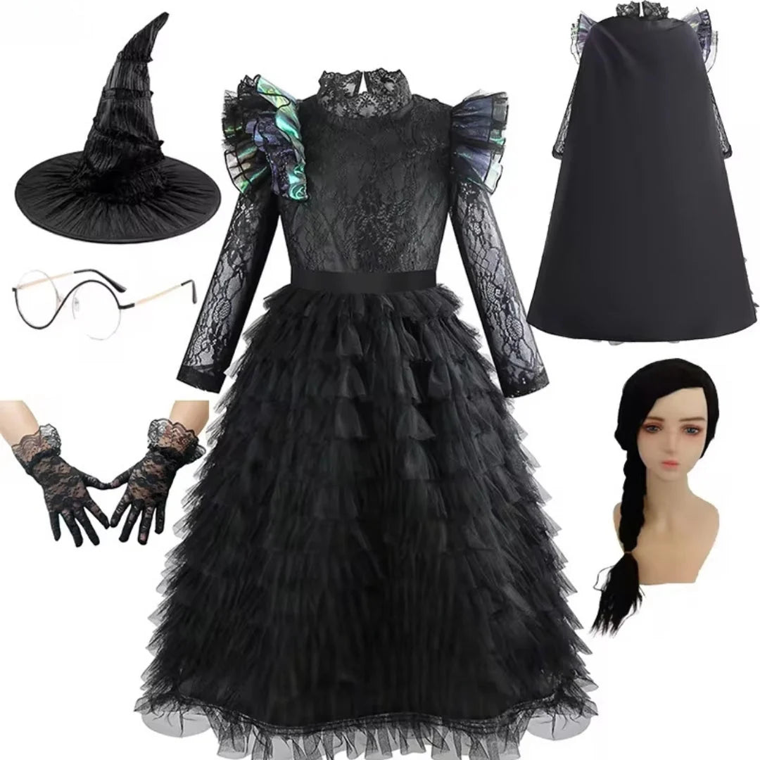 Kids Witch Costume Dress Lightweight Polyesterյանն