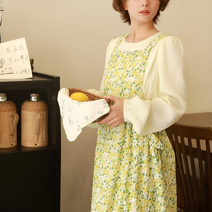 Kitchen Apron 100% Cotton Breathable Two Large Pockets