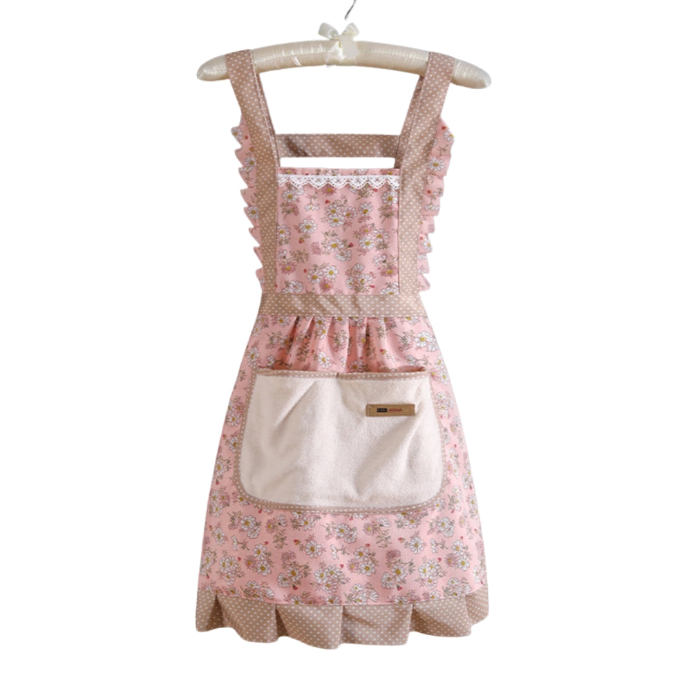Kitchen Apron 100% Cotton Waterproof & Oil-Resistant Pocketed