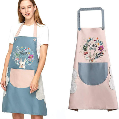 Kitchen Apron Waterproof & Oil-Proof Adjustable Straps