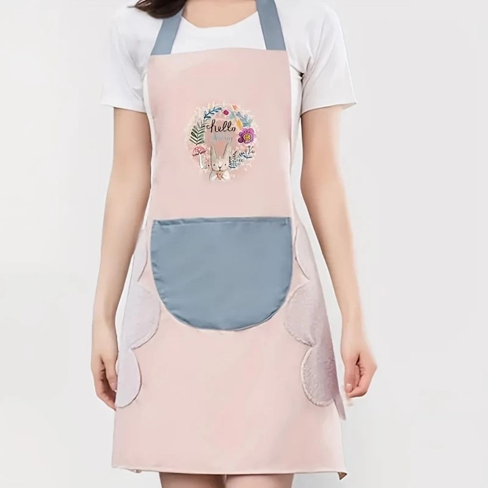 Kitchen Apron Waterproof & Oil-Proof Adjustable Straps