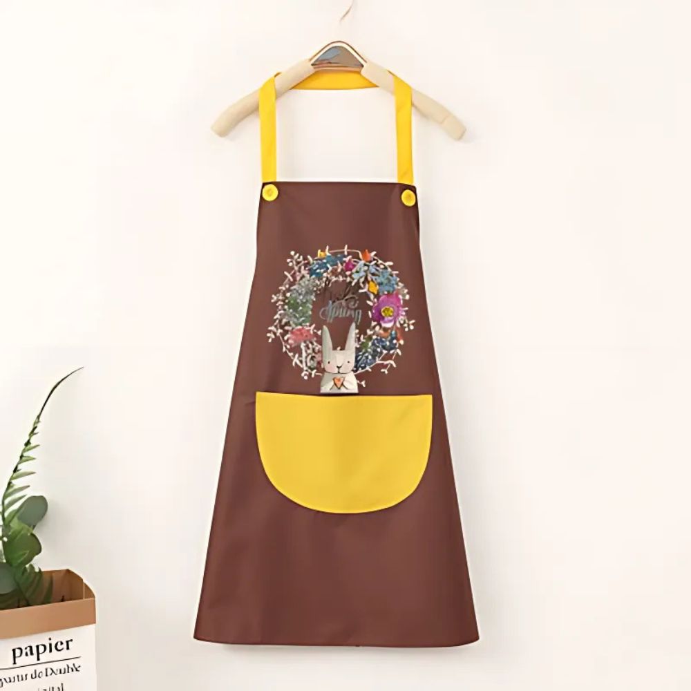 Kitchen Apron Waterproof & Oil-Proof Adjustable Straps