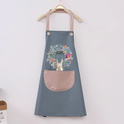 Kitchen Apron Waterproof & Oil-Proof Adjustable Straps