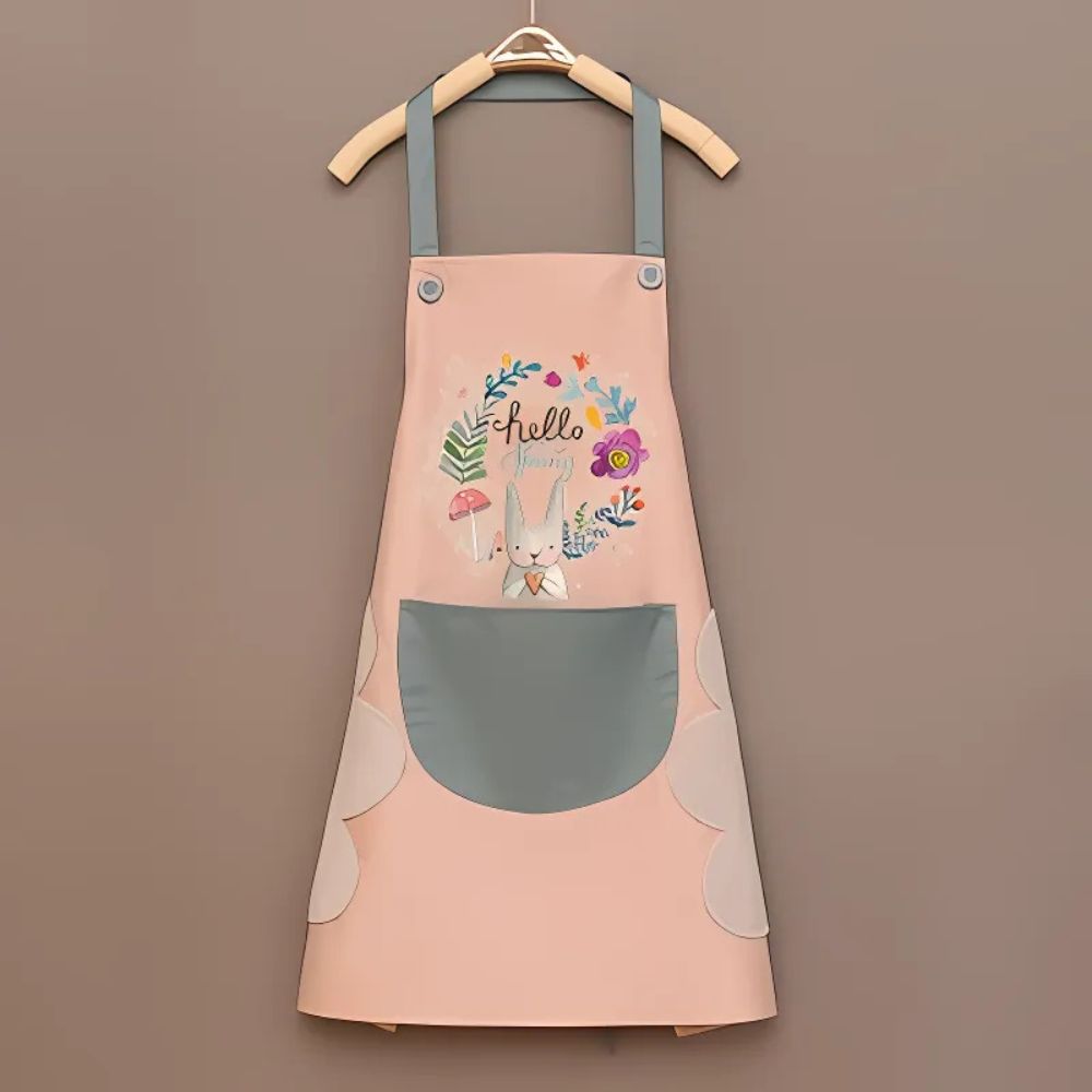 Kitchen Apron Waterproof & Oil-Proof Adjustable Straps