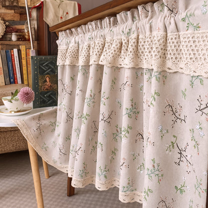 Kitchen Cabinet Curtain Microfiber Light-Filtering & UV-Resistant
