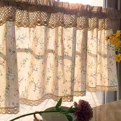 Kitchen Cabinet Curtain Microfiber Light-Filtering & UV-Resistant