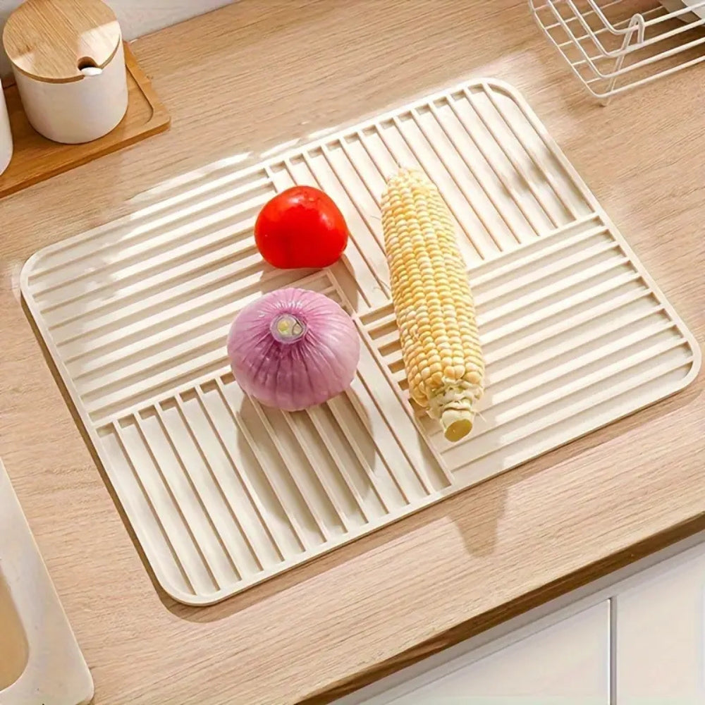 Kitchen Drying Mat Silicone Heat-Resistant & Non-Slip