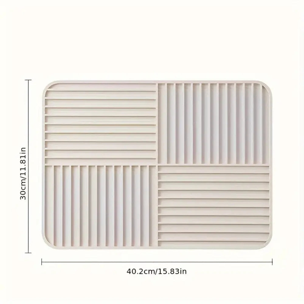 Kitchen Drying Mat Silicone Heat-Resistant & Non-Slip
