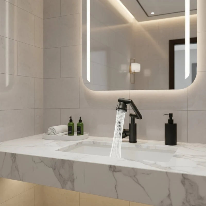 Kitchen Faucet 360° Swivel Arm Dual Spray Modes