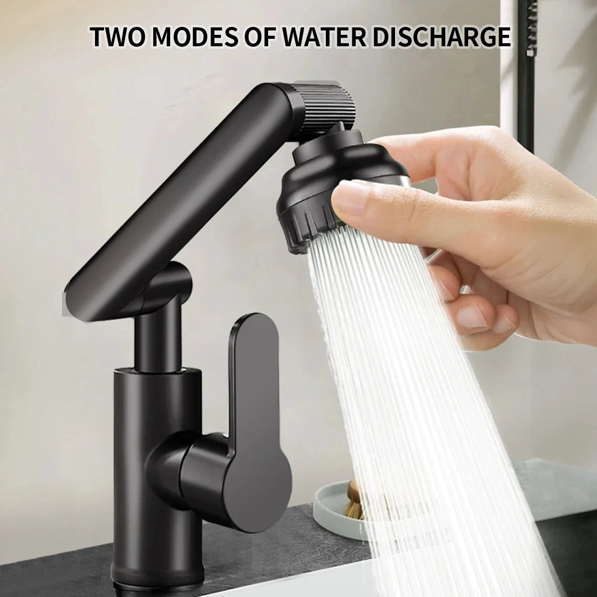Kitchen Faucet 360° Swivel Arm Dual Spray Modes