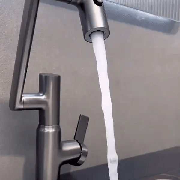 Kitchen Faucet 360° Swivel Height-Adjustable Temperature Display