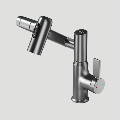 Kitchen Faucet 360° Swivel Height-Adjustable Temperature Display