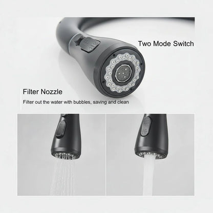 Kitchen Faucet High Arc Pull-Out Spout Drip-Proof Construction