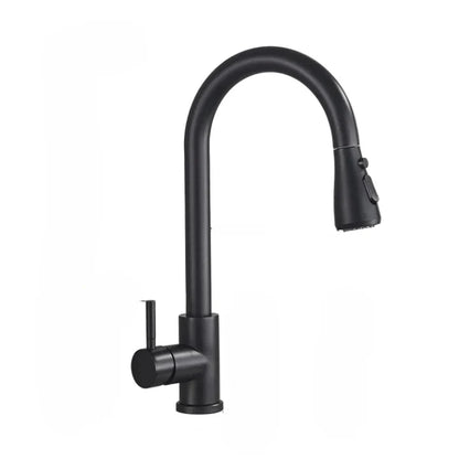 Kitchen Faucet High Arc Pull-Out Spout Drip-Proof Construction