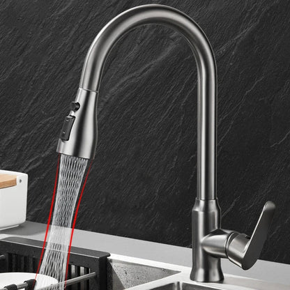 Kitchen Faucet Pull-Out Spray Head 360° Swivel Spout