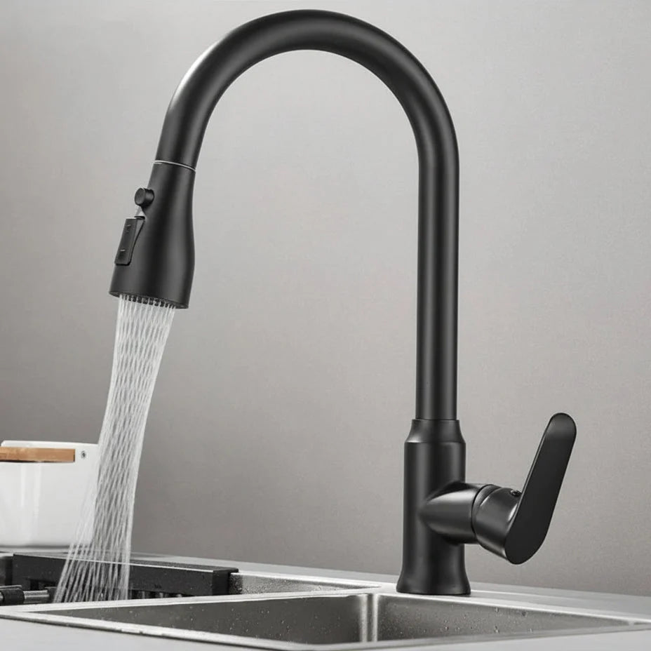 Kitchen Faucet Pull-Out Spray Head 360° Swivel Spout