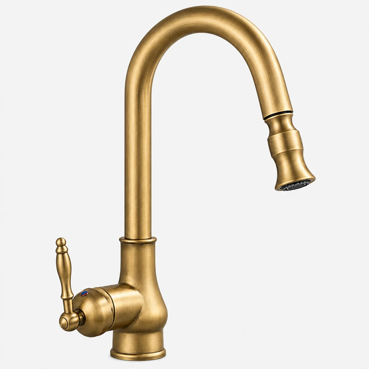 Kitchen Faucet Solid Brass Pull-Down Flexible Spray Head