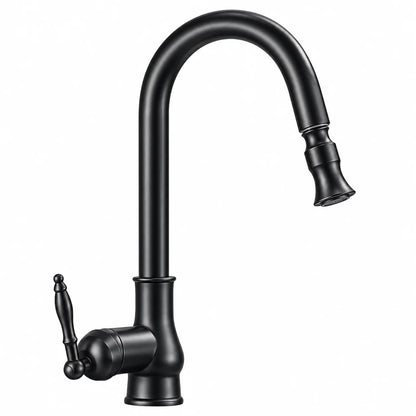 Kitchen Faucet Solid Brass Pull-Down Flexible Spray Head