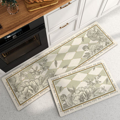 Kitchen Mat Cushioned Quick-Dry Absorbent Rubber Base