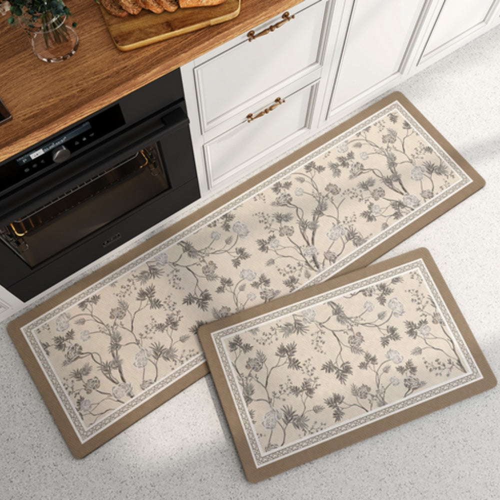 Kitchen Mat Microfiber Non-Slip & Water-Resistant