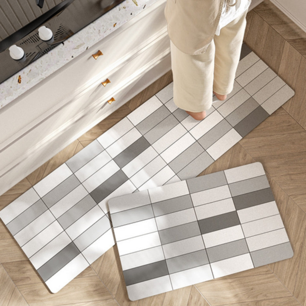 Kitchen Mat Microfiber Non-Slip & Water-Resistant
