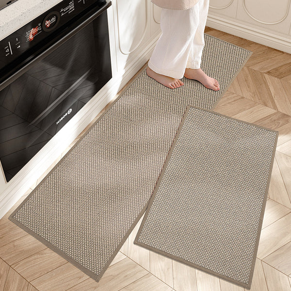 Kitchen Mat Set Anti-Fatigue Non-Slip Twill Set of 2