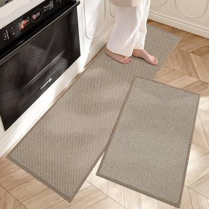 Kitchen Mat Set Anti-Fatigue Non-Slip Twill Set of 2