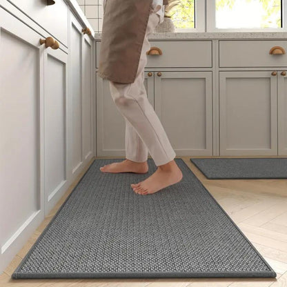 Kitchen Mat Set Anti-Fatigue Non-Slip Twill Set of 2