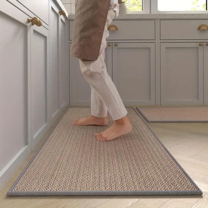 Kitchen Mat Set Anti-Fatigue Non-Slip Twill Set of 2
