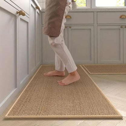 Kitchen Mat Set Anti-Fatigue Non-Slip Twill Set of 2