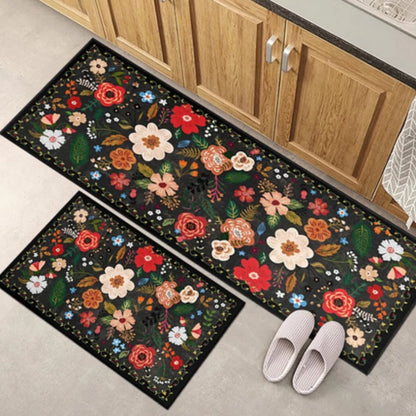 Kitchen Mat Set Boho Floral Anti-Fatigue & Non-Slip