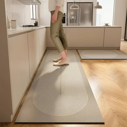 Kitchen Rug Cushioned Absorbent Quick-Drying Non-Slip Backing