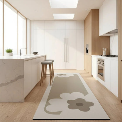 Kitchen Rug Cushioned Absorbent Quick-Drying Non-Slip Backing