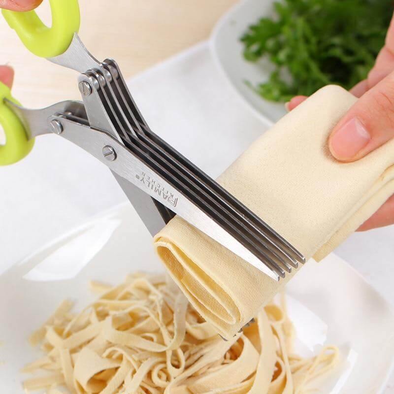 Kitchen Scissors Stainless Steel 5-Layer Blades Ergonomic Handles