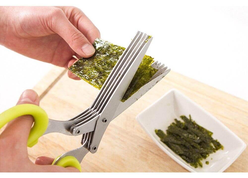 Kitchen Scissors Stainless Steel 5-Layer Blades Ergonomic Handles