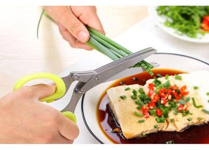Kitchen Scissors Stainless Steel 5-Layer Blades Ergonomic Handles