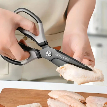 Kitchen Scissors Triple-Sharp Stainless Steel Ergonomic Non-Slip Handle