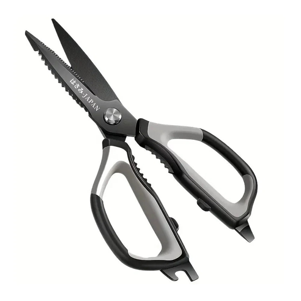 Kitchen Scissors Triple-Sharp Stainless Steel Ergonomic Non-Slip Handle