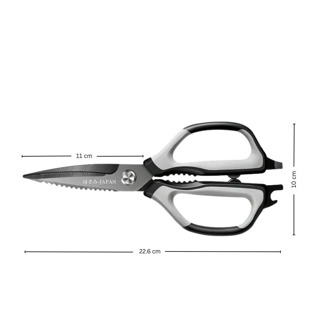 Kitchen Scissors Triple-Sharp Stainless Steel Ergonomic Non-Slip Handle