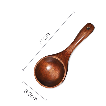 Kitchen Scoop Phoebe Wood Long Handle Hanging Hole