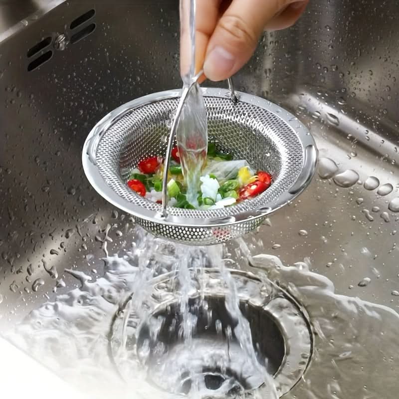 Kitchen Sink Strainer Fine Mesh Easy-Remove Handle