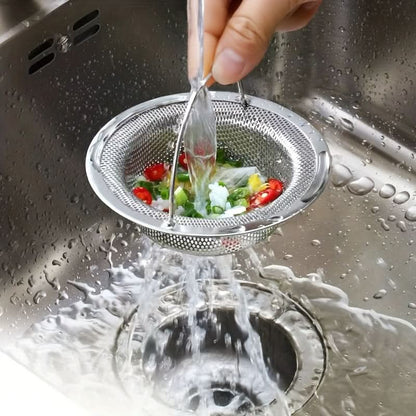 Kitchen Sink Strainer Fine Mesh Easy-Remove Handle