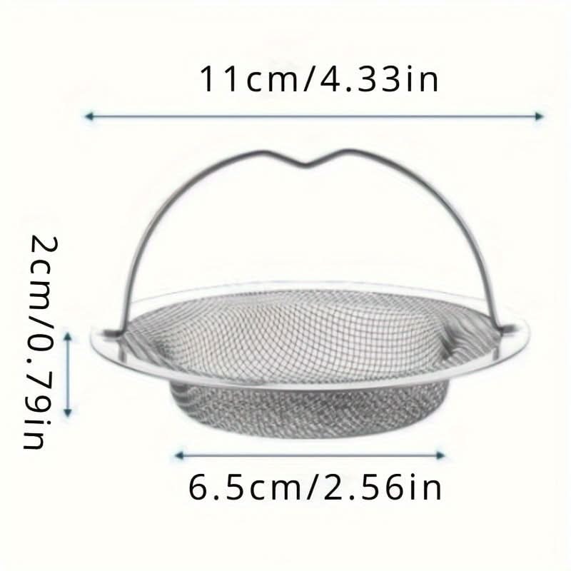 Kitchen Sink Strainer Fine Mesh Easy-Remove Handle